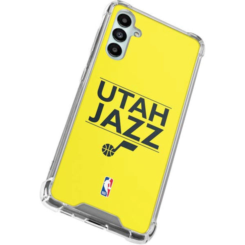 NBA Utah Jazz Standard - Yellow Galaxy A15 5G Clear Case
